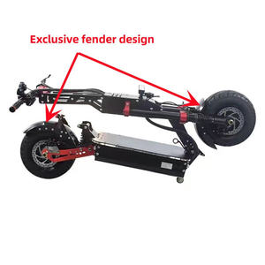 150mm Fork Open Size E-Scooter Parts 13/14 Inch Geofought R8 Foldable Electric Scooter <b>Frame</b> with Hydraulic Shock Suspension - Product Image 4