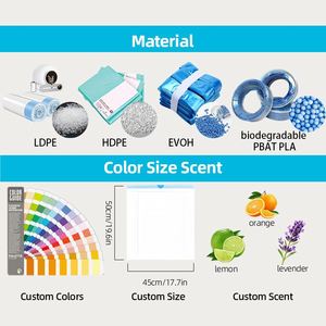 Dispensador de Bolsas Ecológicas Personalizadas para Excremento de Perro, Color Negro, con Clip para Correa, Material Plástico y EPI, Respetuoso con el Medio Ambiente - Product Image 6