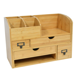 Chất Lượng Cao Tre Tự Nhiên Bàn Organizer Sách Kệ Với Mở Rộng Lưu Trữ Cho Văn Phòng Và Gia Đình <span class=keywords><strong>CD</strong></span> Chủ <span class=keywords><strong>Media</strong></span> Rack - Product Image 1