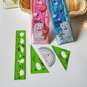 Juego de reglas para estudiantes de 20 cm al por mayor, juego de reglas triangulares para estudiantes de primaria, regla recta, transportador, regla, esquadrón. - Product Image 5