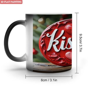 Taza de Sublimación Personalizada, Negra Esmerilada, 11 oz, Cerámica, Taza Mágica que Cambia de Color con el Calor, Diseño de Anime - Product Image 1