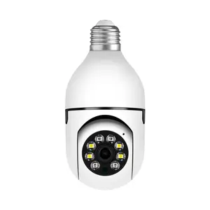 JideTech HD 1080P visione notturna E27 lampadina telecamera 360 gradi WiFI Mini telecamera di sicurezza domestica per interni