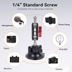 <span class=keywords><strong>Support</strong></span> de téléphone universel 360 pour <span class=keywords><strong>voiture</strong></span>, aspiration sous vide, 1 porte-vis de 4 pouces pour la lumière de l'appareil photo du Smartphone - Product Image 5