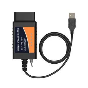 Wholesale USB ELM327 V1.5 OBD2 With PIC25K80 And FT232RL Compatible with HS/MS CAN BUS for Ford