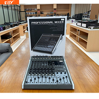 Console de mixage sonore HERO 8/HERO 12 8/12 CH avec double écran couleur 99DSP, Bluetooth, 3 entrées AUX/2 groupes/égaliseur 4 bandes pour discothèque