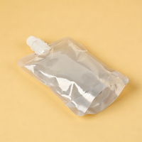 Pochette souple transparente personnalisée de haute qualité avec bec verseur pour emballage de boissons liquides