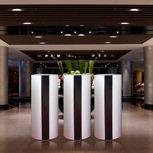 Escultura Redonda Moderna de Metal, Soporte de Pie para Exhibición Artística Decorativa en Vestíbulo de Hotel, Dormitorio, Sala de Estar - Product Image 1