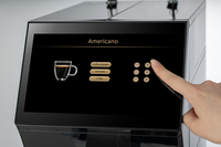 Cafetera Espresso Comercial con Pantalla Táctil y Espumador de Leche, Voltaje de la Pantalla Táctil: 220V / 110V, Cafetera Totalmente Automática