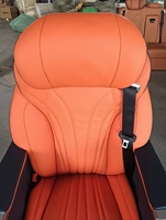 Kursi Mobil Reclining Elektrik VIP Kulit Asli Kustom untuk Kendaraan Komersial Mewah, Kenyamanan Premium