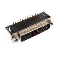 Connecteur PCB mâle/femelle D-SUB 44 broches DR44/DB44 avec vis de réglage, angle droit, 2 rangées, adaptateur de prise, convertisseur 44P