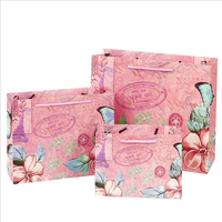 Sac cadeau en papier écologique papillon, 1 pièce, oiseau, fleur, promotion de mariage, sac en tissu