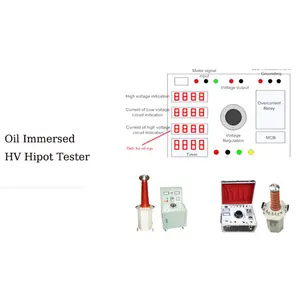 AC DC Oil Immersed HV Hipot Test Device / HV Hipot Withstand Voltage tester