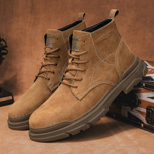 Botas para hombre más vendidas, botas de trabajo británicas de caña alta a la moda, zapatos casuales de caña media versátiles para hombre - Product Image 6