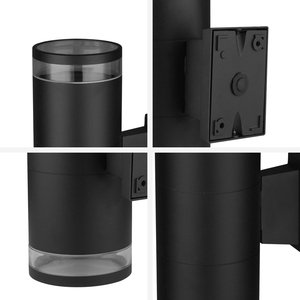 Moderne Auf- und Abwärts-Wandleuchte für den Außenbereich, wasserdicht, Aluminium, E27, AC 220V, Gartenlampe - Product Image 4