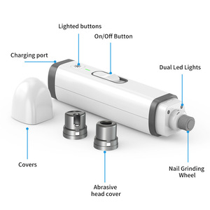 เครื่องเจียรเล็บสัตว์เลี้ยงแบบสองความเร็ว เงียบ สำหรับสุนัขและแมว พร้อมสายชาร์จ USB - Product Image 3