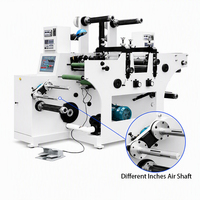 Machine de découpe rotative d'étiquettes avec enrouleur à tourelle pour papier autocollant et rouleaux de papier