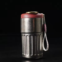 Nouvelle tasse à café thermos intelligente en titane pur pour hommes et femmes, design à double paroi de haute qualité, isolation thermique