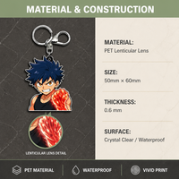 Gran oferta llavero personalizado de Anime con movimiento 3D con llavero de núcleo líquido flotante para regalo de Fans, suministro de favores de fiesta a granel al por mayor
