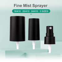Pompe pulvérisatrice anti-déversement à brume fine 18/410 20/410 24/410, en plastique, réutilisable, pour emballage cosmétique