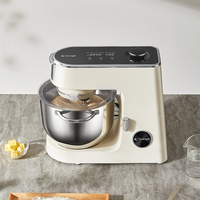 Robot pâtissier professionnel 6,2 L 800 W avec écran LCD, 11 vitesses, fonction de fermentation et processeur alimentaire 3-en-1