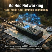 Talkie-walkie numérique portable tactique à longue portée VHF UHF 30 MHz~512 MHz 2W à fréquence sauteuse pour la communication militaire