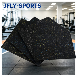 Dalles de sol en caoutchouc ignifuge pour salle de sport, améliorant la sécurité et la protection des espaces de fitness commerciaux intérieurs - Product Image 1