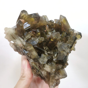 Bán Buôn Số Lượng Lớn Giá Nguyên Liệu Tự Nhiên Tinh Thể Thạch Anh Cụm Thô Thạch Anh Khói Cụm Chữa Bệnh - Product Image 4