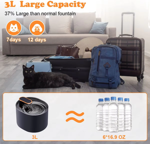 <span class=keywords><strong>Fontaine</strong></span> à eau intelligente pour animaux de compagnie OEM <span class=keywords><strong>3L</strong></span>, distributeur d'eau automatique, circulation automatique, filtration puissante, <span class=keywords><strong>fontaine</strong></span> à eau pour chat ultra silencieuse - Product Image 6