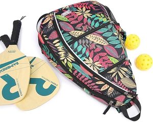 Sac à dos de sport extérieur personnalisé 2025, nouveau design, pour 2 raquettes de tennis ou de pickleball, avec sac à balles - Product Image 6