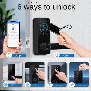 ล็อคประตูอัจฉริยะด้วยลายนิ้วมือล็อกประตูอัจฉริยะดีไซน์ใหม่ราคาดีที่สุดสำหรับใช้ในบ้านรวมโหมดล็อคอัตโนมัติ - Product Image 3