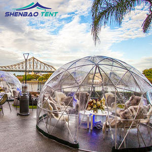Lussuosa Tenda a Cupola <span class=keywords><strong>Igloo</strong></span> <span class=keywords><strong>da</strong></span> <span class=keywords><strong>Giardino</strong></span> Isolata 6m con Vetro Trasparente per Fiere Commerciali e Uso Domestico - Product Image 3