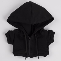 Vêtements de poupée en stock 10/20CM 15CM avec fermetures éclair, pull à capuche, vêtements de poupée en coton, plusieurs couleurs, LOGO personnalisable