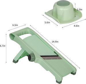 Eco-Friendly Stainless Steel Blade Adjustable <b>Vegetable</b> Cutter for Kitchen Multifunctional Plastic Fruit & <b>Vegetable</b> <b>Choppers</b> - Product Image 2