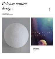 Lampe suspendue 3D Lune en gros, moderne, DIY, boule à bulles, en fer et PLA, économe en énergie, garantie 2 ans pour chambre/enfants