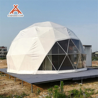 Kawagebo Kamp (KK) 5M Vente directe usine Tente dôme géodésique de luxe en PVC imperméable pour serre, glamping quatre saisons et hôtel événementiel