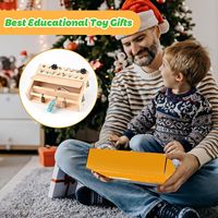 Juego de Destornilladores de Madera Montessori para Niños de 3 a 6 Años, Juguete Educativo con Tornillos y Tuercas Desmontables, Aprendizaje Sensorial