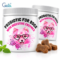 Friandises à mâcher pour chiens, sans céréales, probiotiques, vitamines et minéraux, pour soutenir la santé digestive, stimuler l'immunité, bien-être quotidien des animaux de compagnie