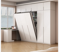 Vente en gros directe du fabricant pour la maison, l'appartement, la chambre, le salon, l'hôtel : lit mural Murphy moderne pliable avec cadre métallique invisible