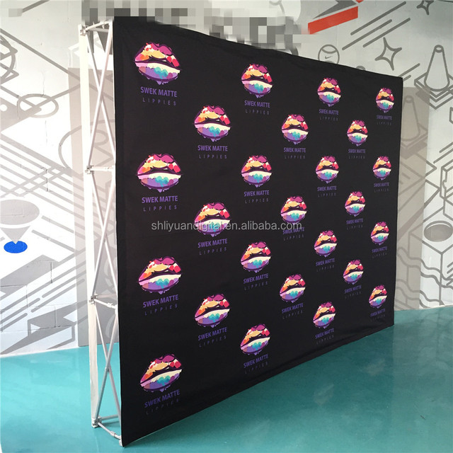 Portable Pop up Fabric Display Backdrop for Trade Show Booth