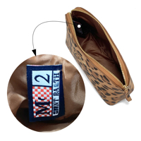 Sac à cosmétiques vintage léopard RTS, trousse de maquillage imperméable grande capacité, pochette de voyage portable tendance pour femmes, usage quotidien