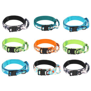 2025 personnalisé chien extérieur tactique collier d'entraînement multicolore <span class=keywords><strong>Camouflage</strong></span> Portable métal accessoire chien laisse chaîne moderne dessin animé - Product Image 6
