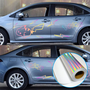 Holográfica cromo láser Arco Iris eco solvente <span class=keywords><strong>gran</strong></span> <span class=keywords><strong>formato</strong></span> materiales de impresión de inyección de tinta etiqueta pegatinas PVC <span class=keywords><strong>vinilo</strong></span> autoadhesivo - Product Image 4