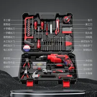Perceuse électrique sans fil 21V au lithium, moteur sans balais, coffret en acier inoxydable, ensemble combiné, avec perceuse électrique