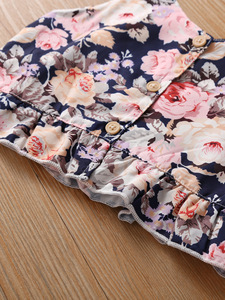 Summer Kids Flower Sleeveless Floral Fashion Shirts Short <b>Pant</b> Girls Boutique Clothing Sets - Product Image 4