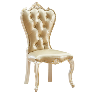 เก้าอี้ทานอาหารไม้เนื้อแข็งสไตล์ยุโรป โมเดิร์น เคลื่อนย้ายได้ หุ้มหนัง สำหรับใช้ในบ้านและโรงแรม - Product Image 5