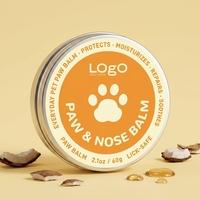 Baume pour pattes d'animaux de compagnie à absorption rapide, hydratant et nourrissant, doux pour la peau, sans danger pour les lèvres, marque privée, pour chiens et chats, entièrement naturel