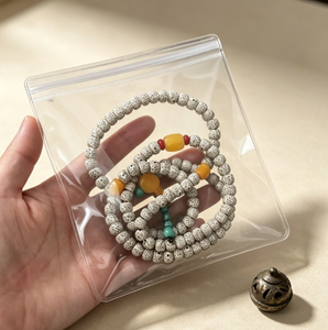 Bolsas de PVC Transparente con Cierre Hermético Antideslustre, Bolsas de Plástico Gruesas Reutilizables para Guardar Pulseras, Cuentas, Rosarios y Joyas - Product Image 3