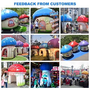 Sayok Free 3D Design Portable Oxford Tissu Gonflable Géant Maison Champignon Tente avec Souffleur D'air - Product Image 5
