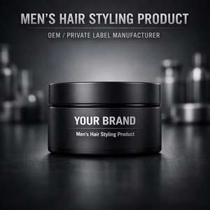 Producto para Peinar el Cabello para Hombre de Marca Privada, Fabricante de Cera para el Cabello OEM, Crema Profesional para Peinar el Cabello de Barbería, Fijación Fuerte, Acabado Mate - Product Image 1