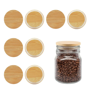 Grosir tutup bambu stoples gabus kaca 70mm 86mm mulut lebar kualitas makanan kedap udara - Product Image 5